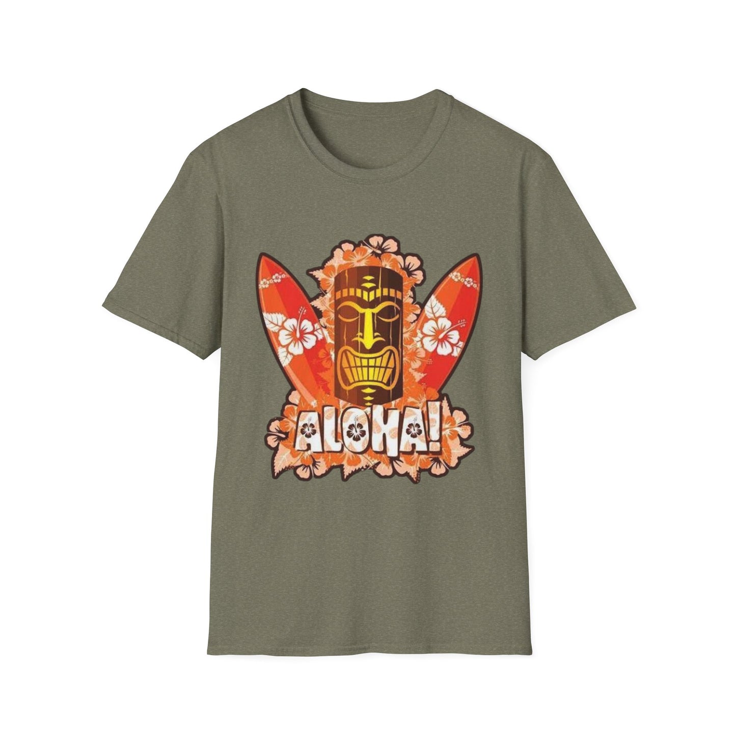 Aloha Tropical T-Shirt – Unisex Softstyle Tee for Summer Celebrations - Hawaiian Flair