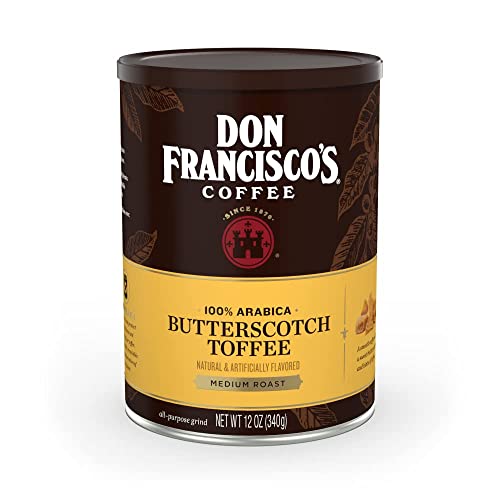 Don Francisco's Hawaiian Hazelnut Ground Flavored Coffee: Rich, Aromatic 100% Arabica Beans - (3 x 12 oz Recyclable Cans) - Hawaiian Flair