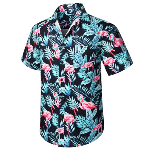 Men's Hawaiian Shirts Short Sleeve Casual Floral Button Down Tropical Shirt Summer Holiday Beach Aloha Hawaii Shirt - Hawaiian Flair