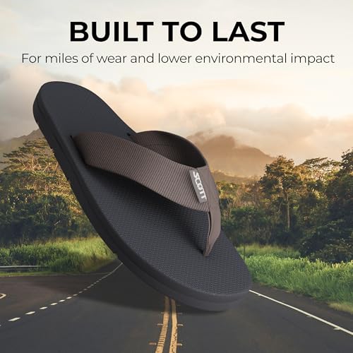 Scott Hawaii Makaha Flip Flop | Custom Molded Outsole with Arch Support | Podiatrist Recommended - Hawaiian Flair