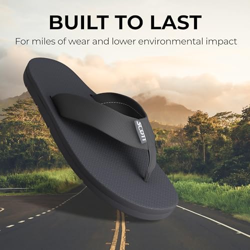 Scott Hawaii Makaha Flip Flop | Custom Molded Outsole with Arch Support | Podiatrist Recommended - Hawaiian Flair