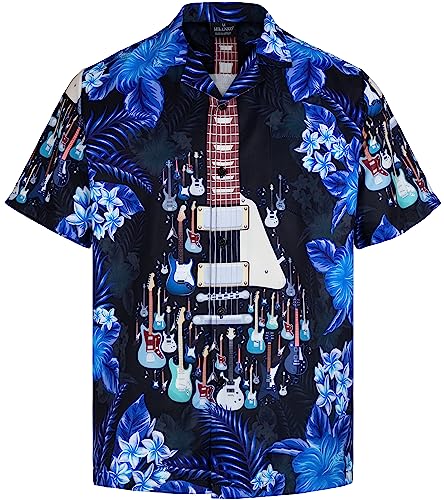 MIKENKO 80s 90s Hawaiian Shirt for Men Funny Button Down Shirt Big and Tall Short Sleeves Button Up Shirts for Men Women - Hawaiian Flair