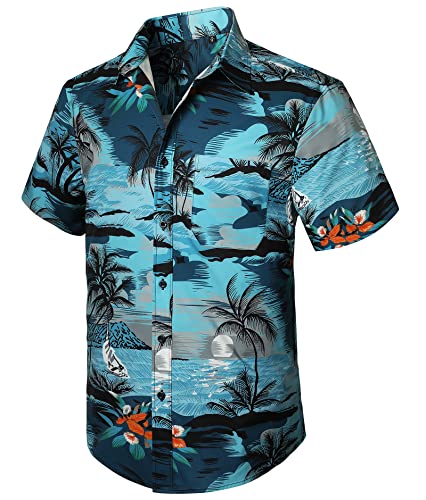 Men's Hawaiian Shirts Short Sleeve Casual Floral Button Down Tropical Shirt Summer Holiday Beach Aloha Hawaii Shirt - Hawaiian Flair