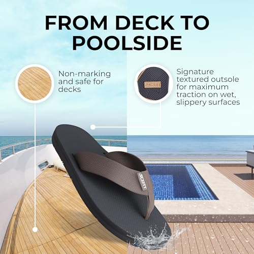 Scott Hawaii Makaha Flip Flop | Custom Molded Outsole with Arch Support | Podiatrist Recommended - Hawaiian Flair