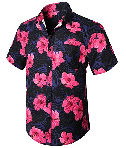 Men's Hawaiian Shirts Short Sleeve Casual Floral Button Down Tropical Shirt Summer Holiday Beach Aloha Hawaii Shirt - Hawaiian Flair