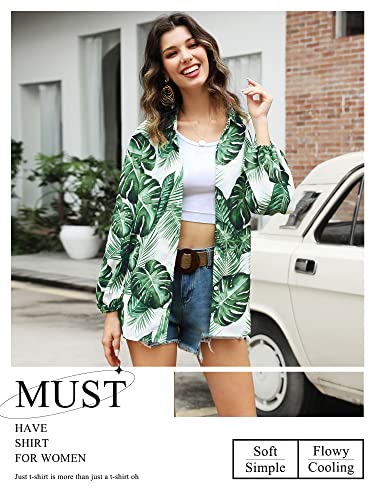 ZXZY Women Pineapple Printed Lapel Collar Half Sleeves Buttons Down Blouse Shirt - Hawaiian Flair