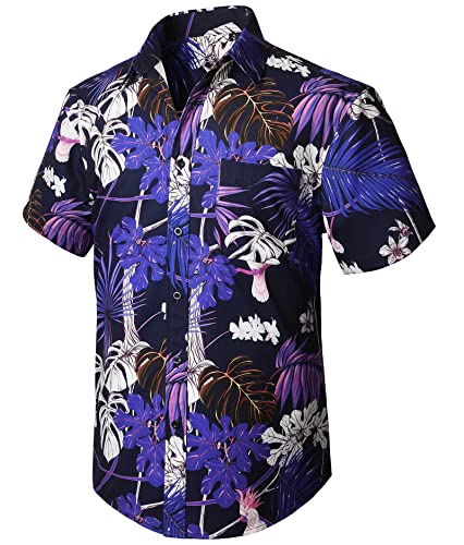 Men's Hawaiian Shirts Short Sleeve Casual Floral Button Down Tropical Shirt Summer Holiday Beach Aloha Hawaii Shirt - Hawaiian Flair