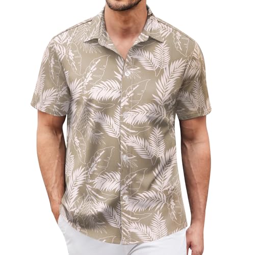 Hawaiian Shirt for Men Sleeves Printed Casual Button Down Summer Beach Dress Shirts - Hawaiian Flair