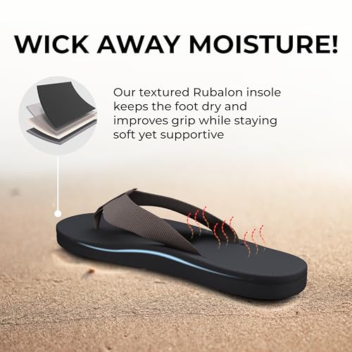 Scott Hawaii Makaha Flip Flop | Custom Molded Outsole with Arch Support | Podiatrist Recommended - Hawaiian Flair