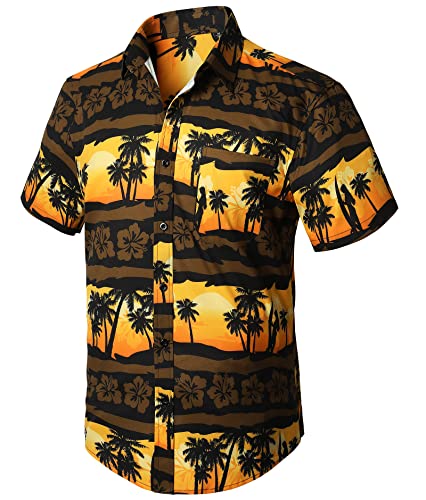 Men's Hawaiian Shirts Short Sleeve Casual Floral Button Down Tropical Shirt Summer Holiday Beach Aloha Hawaii Shirt - Hawaiian Flair