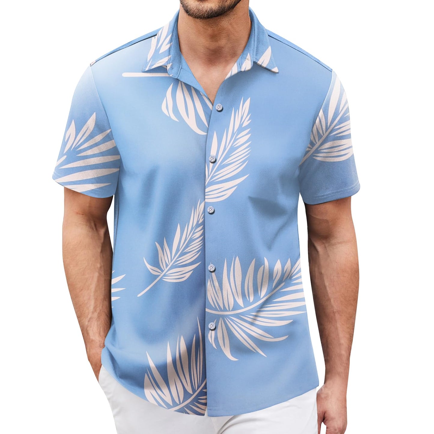 Hawaiian Shirt for Men Sleeves Printed Casual Button Down Summer Beach Dress Shirts - Hawaiian Flair