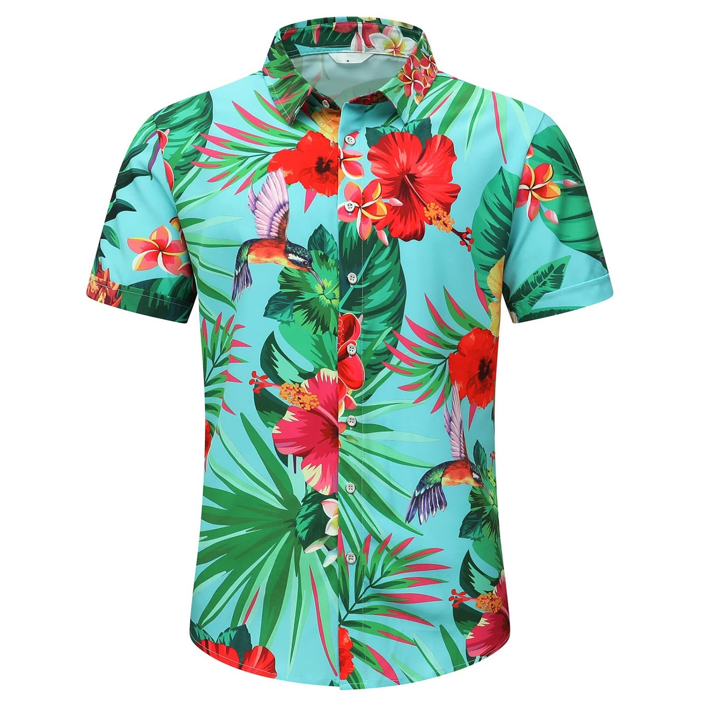 Men's Hawaiian Shirt Tops Vintage Short Sleeve Button Down Beach Shirt Male Tropical Floral Summer Pullover Party Holiday - Hawaiian Flair