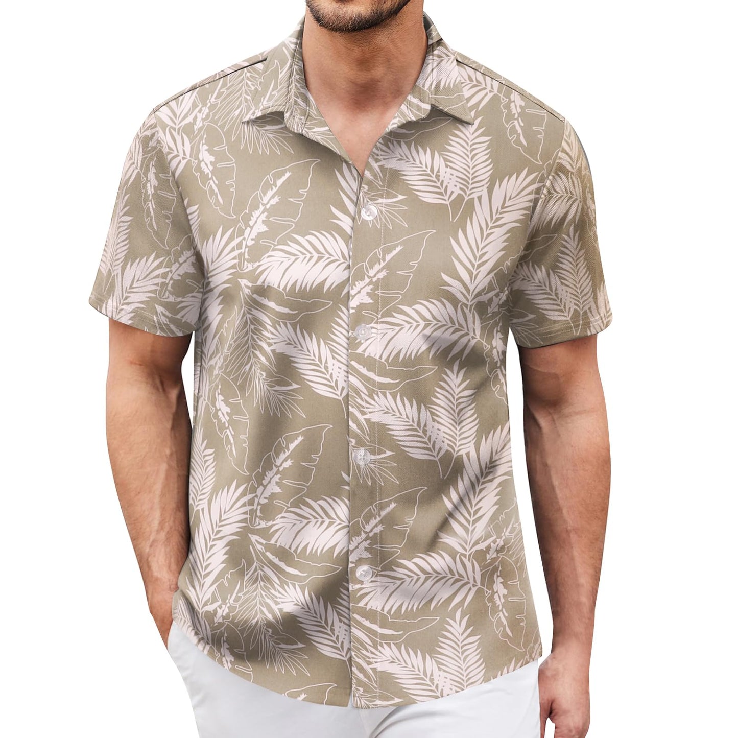 Hawaiian Shirt for Men Sleeves Printed Casual Button Down Summer Beach Dress Shirts - Hawaiian Flair