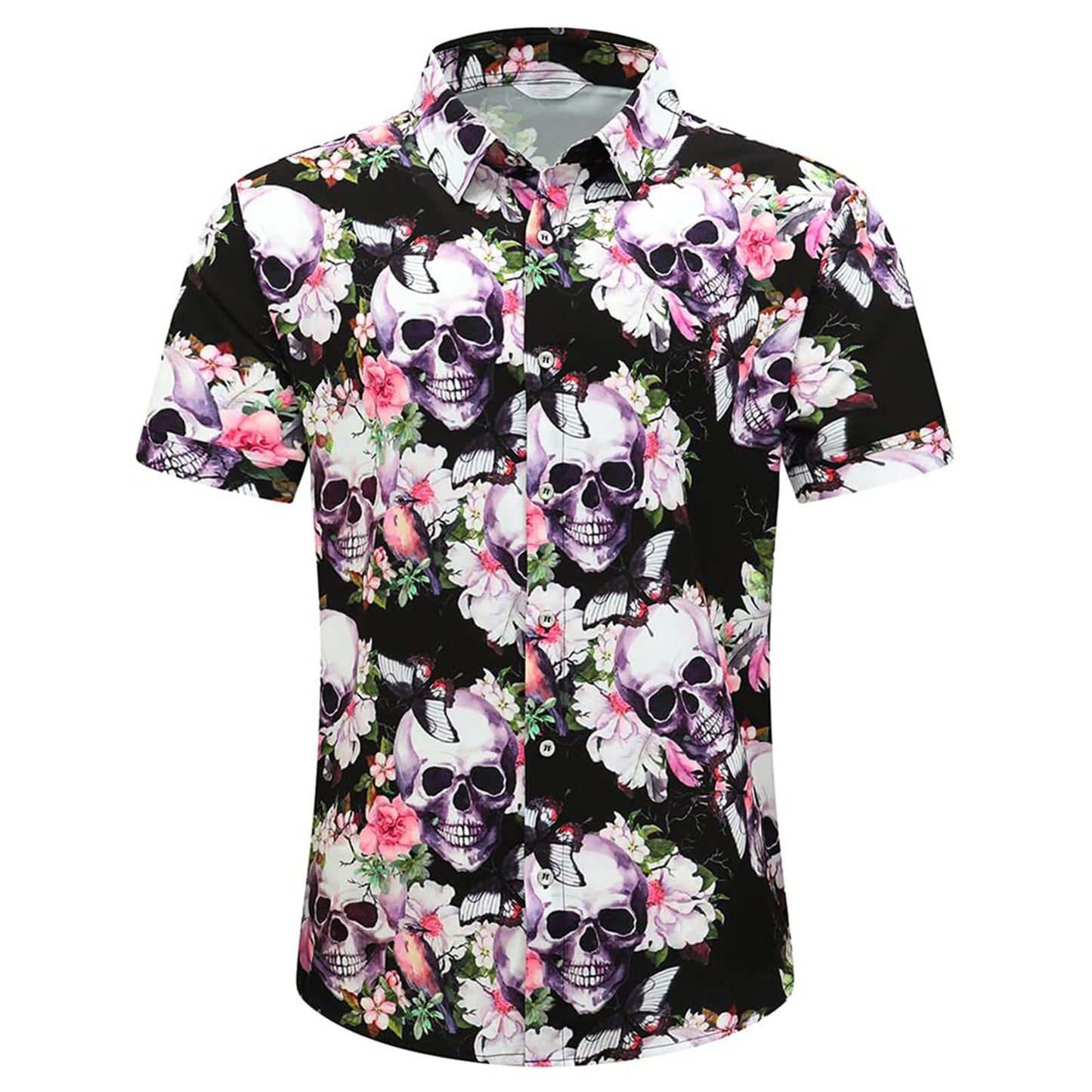 Men's Hawaiian Shirt Tops Vintage Short Sleeve Button Down Beach Shirt Male Tropical Floral Summer Pullover Party Holiday - Hawaiian Flair