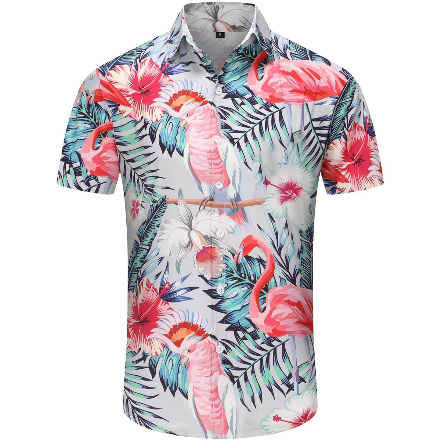 Men's Hawaiian Shirt Tops Vintage Short Sleeve Button Down Beach Shirt Male Tropical Floral Summer Pullover Party Holiday - Hawaiian Flair