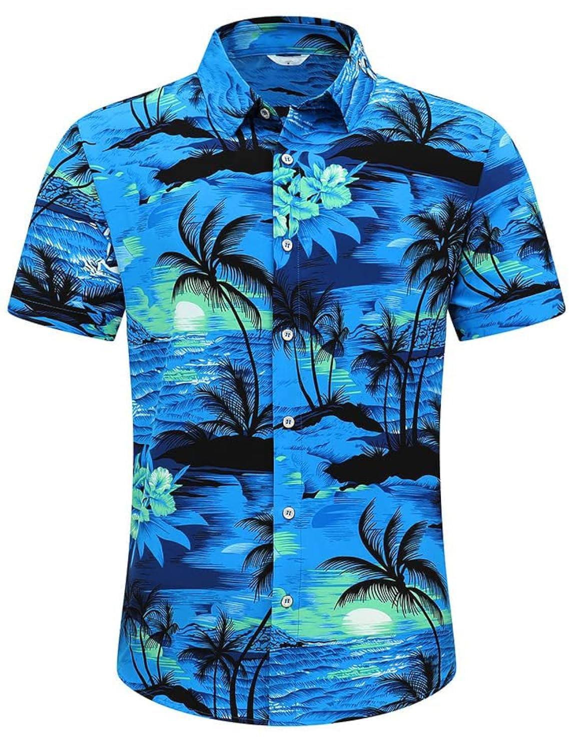 Men's Hawaiian Shirt Tops Vintage Short Sleeve Button Down Beach Shirt Male Tropical Floral Summer Pullover Party Holiday - Hawaiian Flair