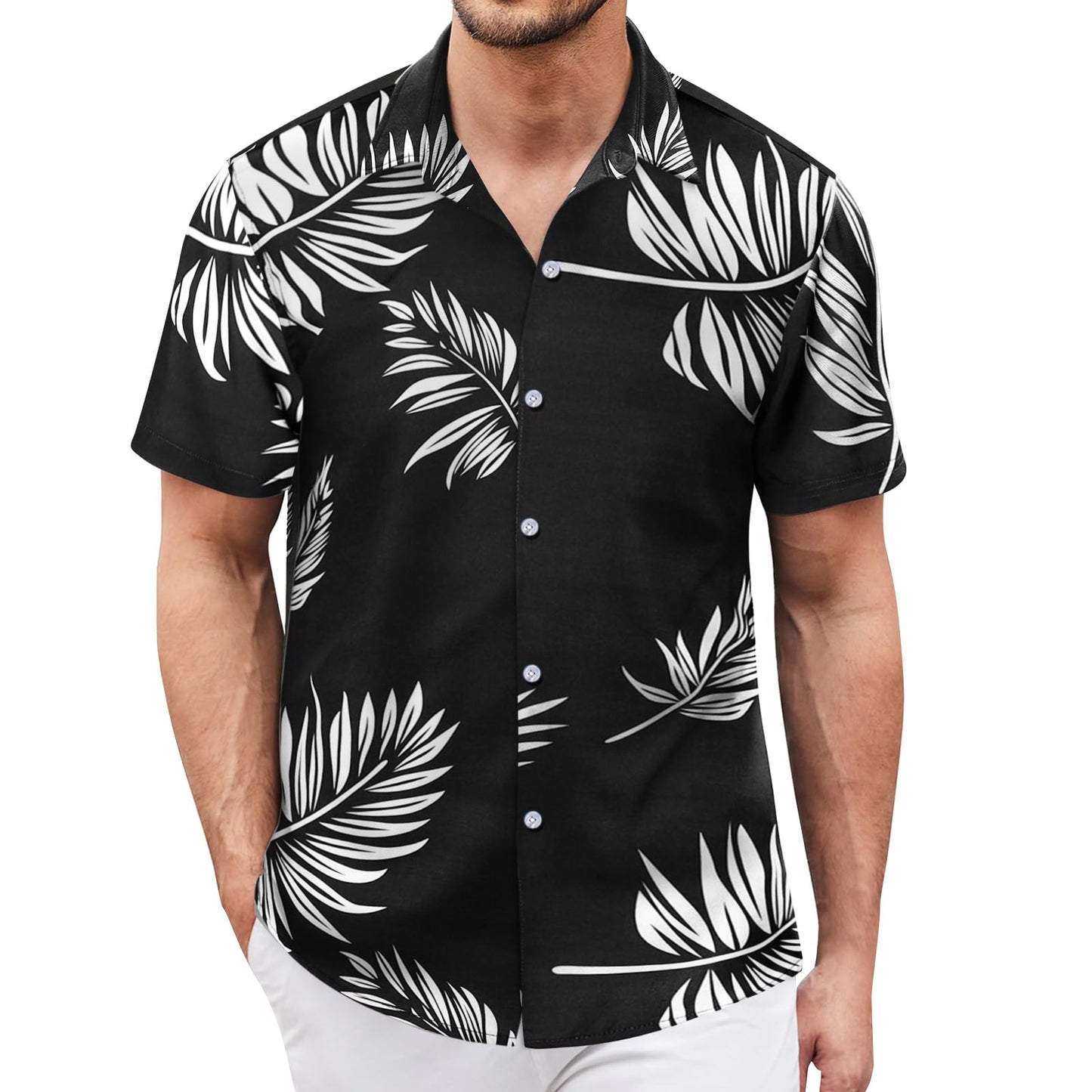 Hawaiian Shirt for Men Sleeves Printed Casual Button Down Summer Beach Dress Shirts - Hawaiian Flair