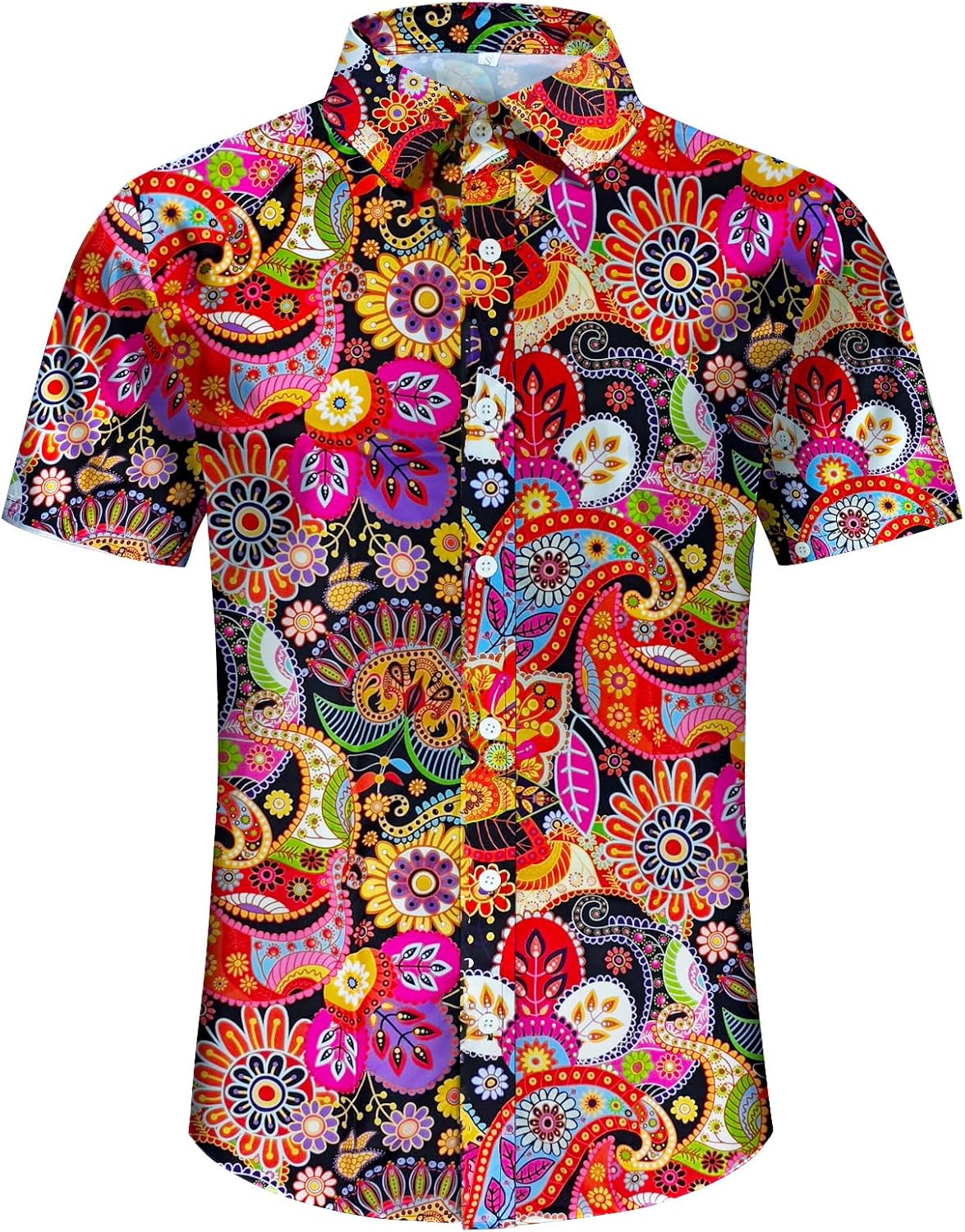 Men's Hawaiian Shirt Tops Vintage Short Sleeve Button Down Beach Shirt Male Tropical Floral Summer Pullover Party Holiday - Hawaiian Flair
