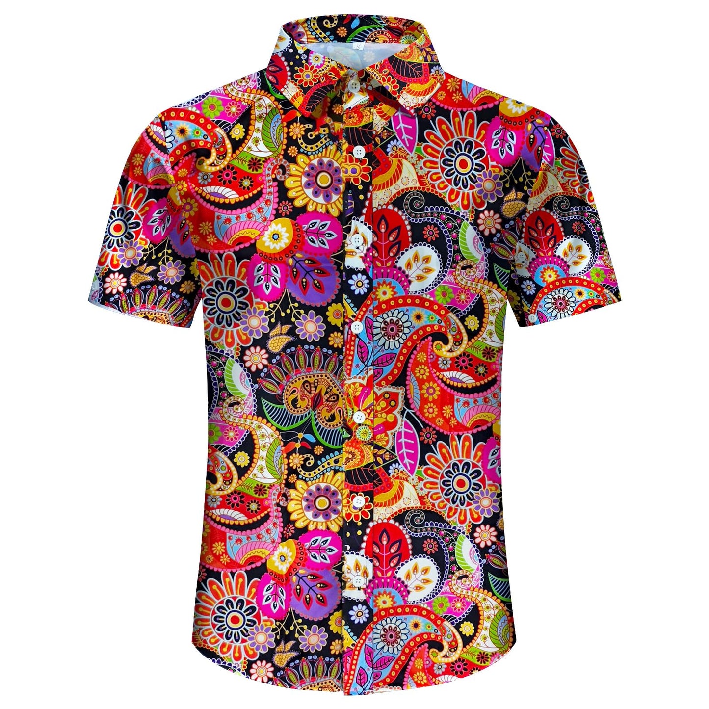Men's Hawaiian Shirt Tops Vintage Short Sleeve Button Down Beach Shirt Male Tropical Floral Summer Pullover Party Holiday - Hawaiian Flair