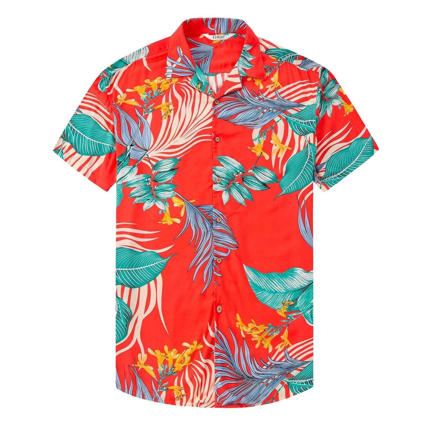 Men's Hawaiian Shirt Tops Vintage Short Sleeve Button Down Beach Shirt Male Tropical Floral Summer Pullover Party Holiday - Hawaiian Flair