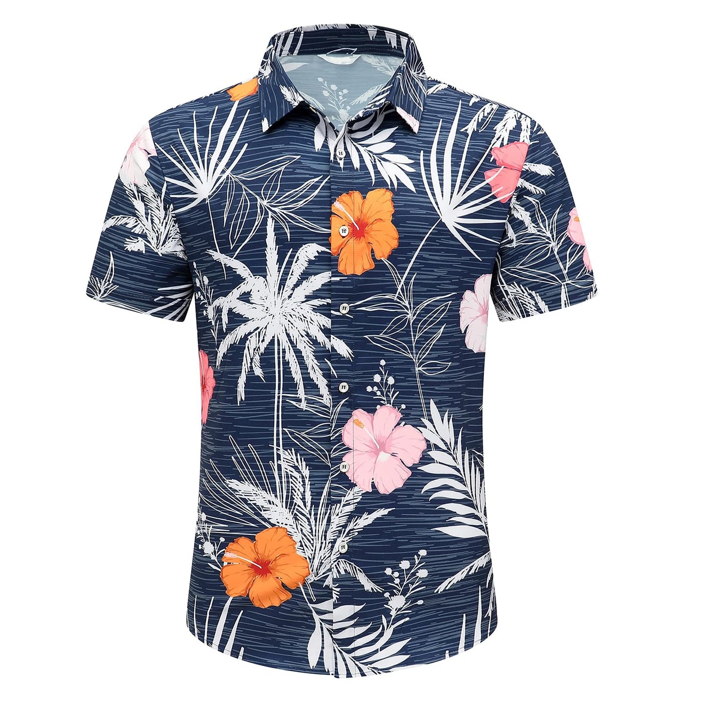 Men's Hawaiian Shirt Tops Vintage Short Sleeve Button Down Beach Shirt Male Tropical Floral Summer Pullover Party Holiday - Hawaiian Flair