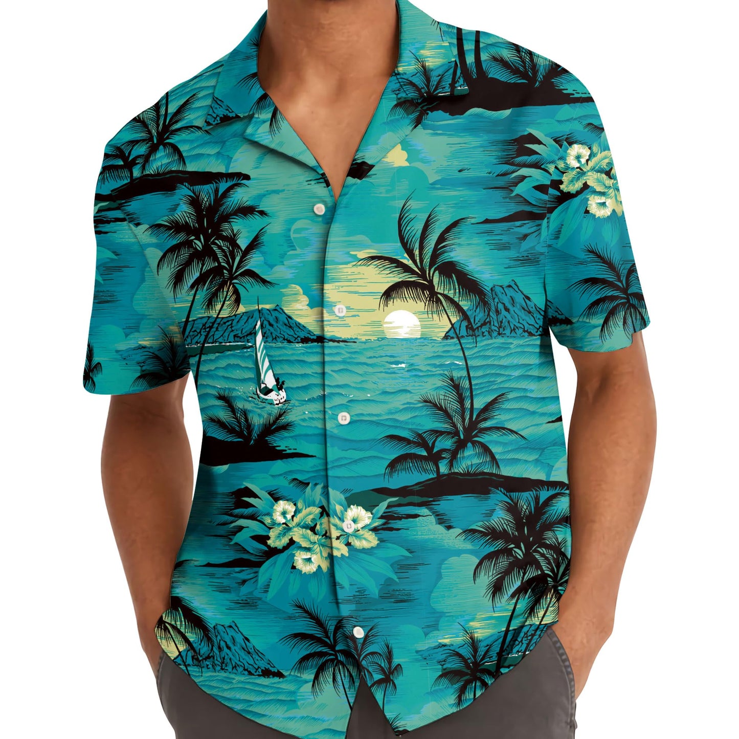 ACEPrints Hawaiian Shirt for Men Casual Button-Down Shirts Mens Hawaiian Shirts Short Sleeve Button Down Shirt Men - Hawaiian Flair