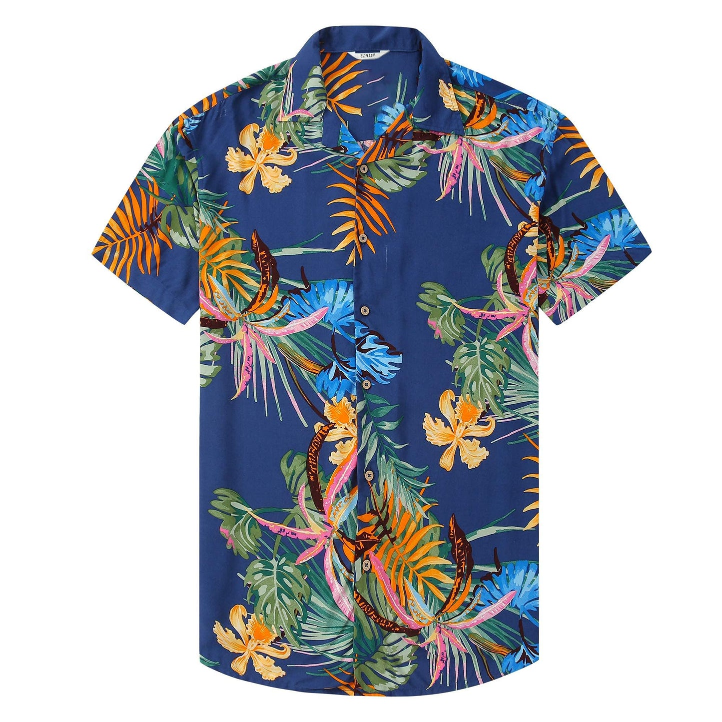 Men's Hawaiian Shirt Tops Vintage Short Sleeve Button Down Beach Shirt Male Tropical Floral Summer Pullover Party Holiday - Hawaiian Flair