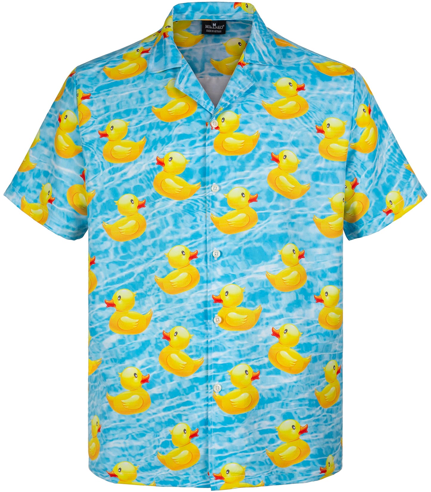 MIKENKO 80s 90s Hawaiian Shirt for Men Funny Button Down Shirt Big and Tall Short Sleeves Button Up Shirts for Men Women - Hawaiian Flair