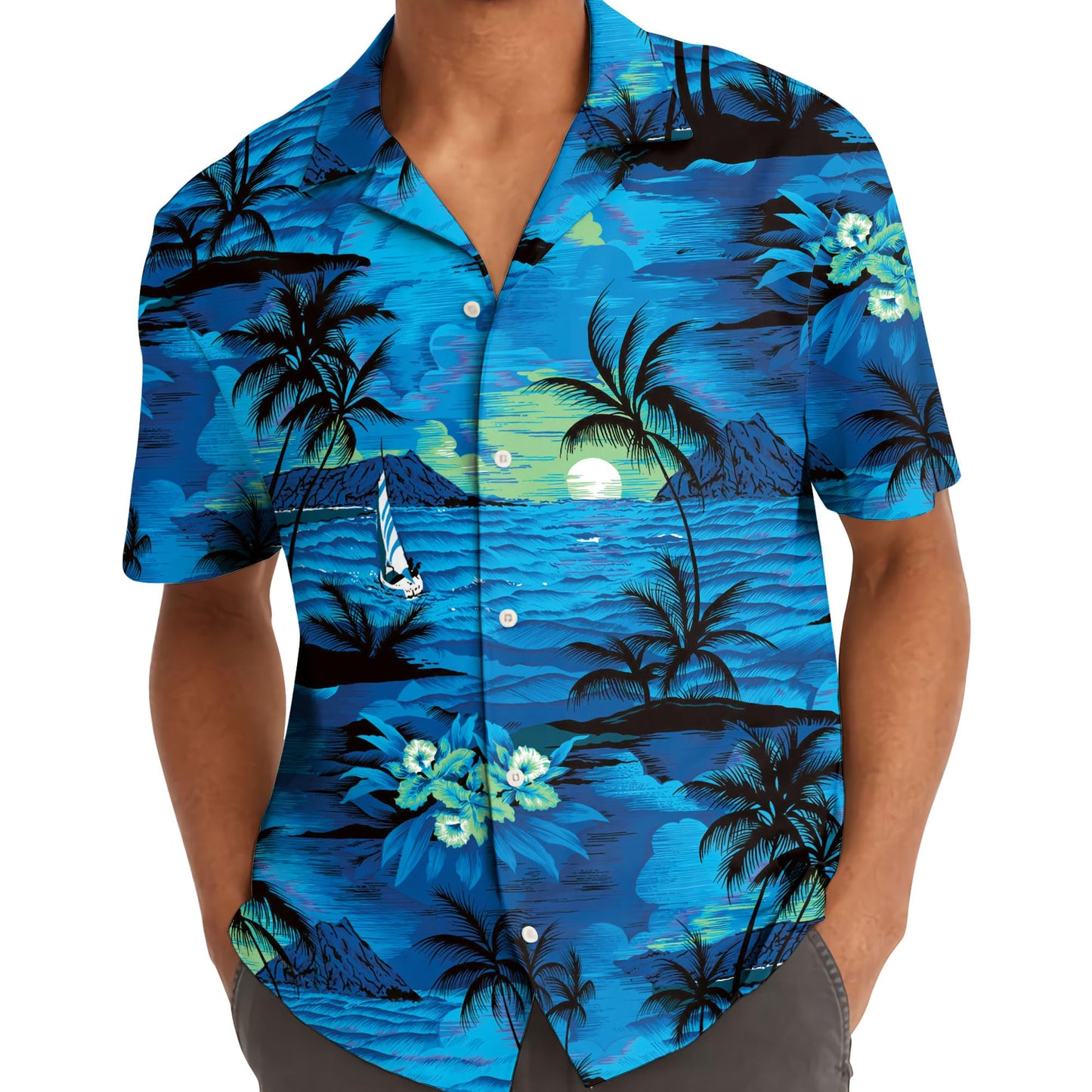 ACEPrints Hawaiian Shirt for Men Casual Button-Down Shirts Mens Hawaiian Shirts Short Sleeve Button Down Shirt Men - Hawaiian Flair