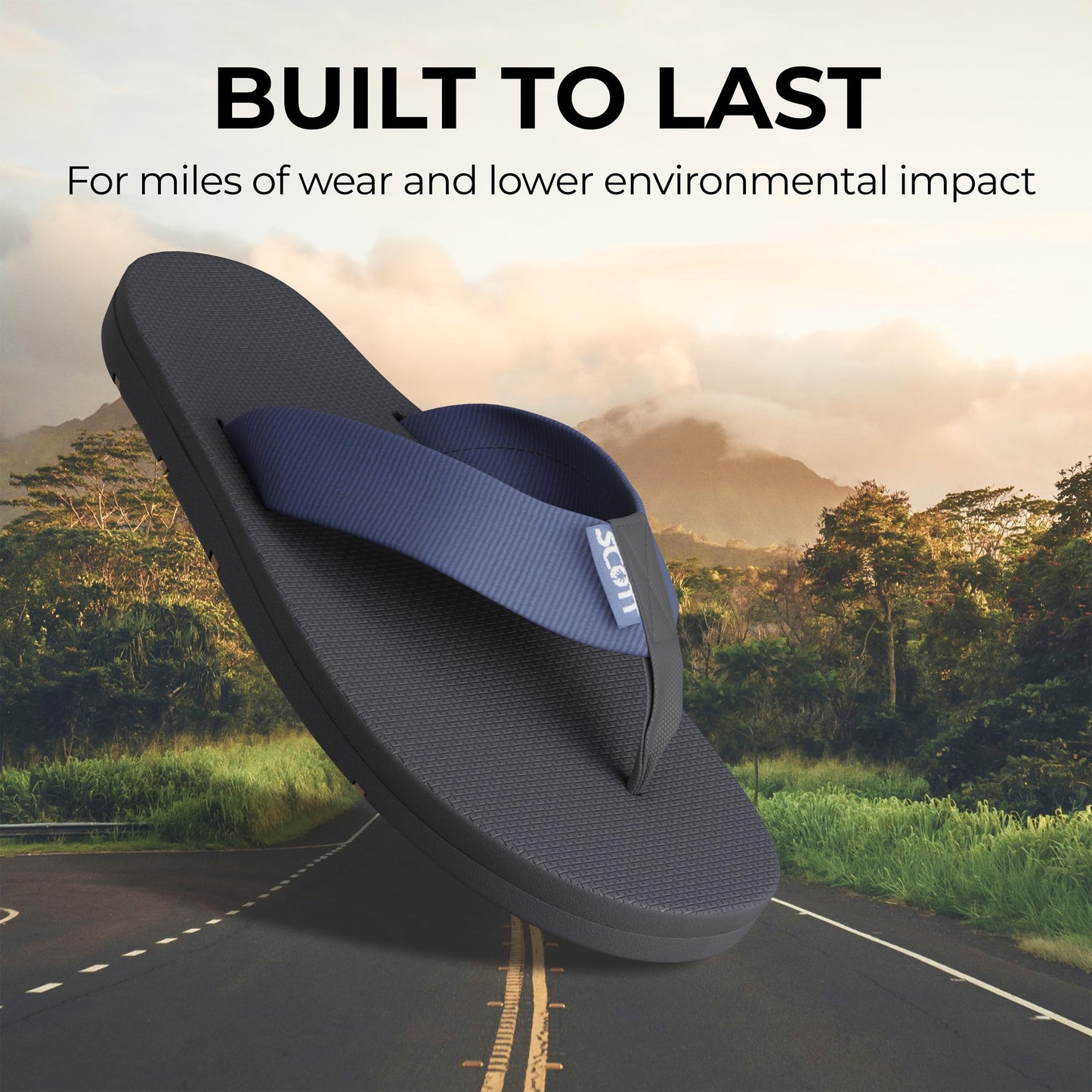 Scott Hawaii Makaha Flip Flop | Custom Molded Outsole with Arch Support | Podiatrist Recommended - Hawaiian Flair