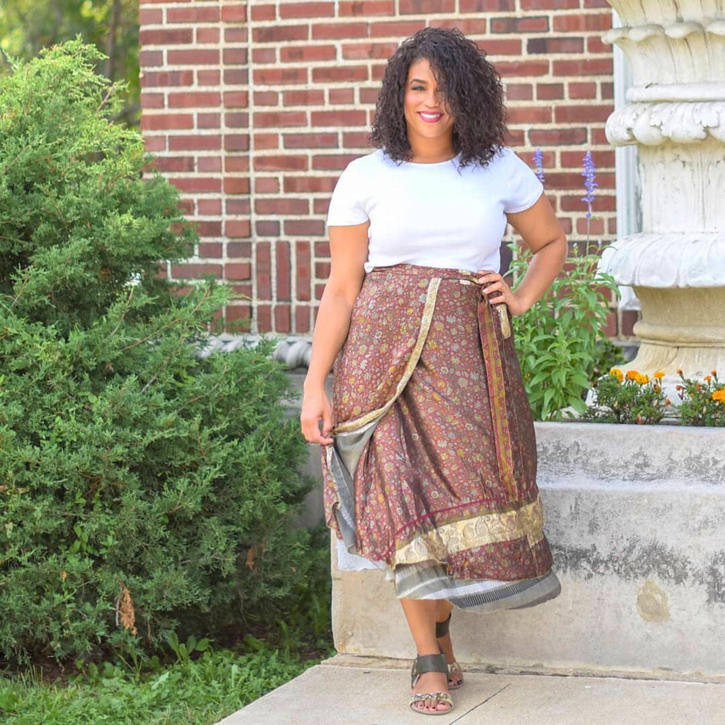 The Original Sari Wrap Skirt - Hawaiian Flair