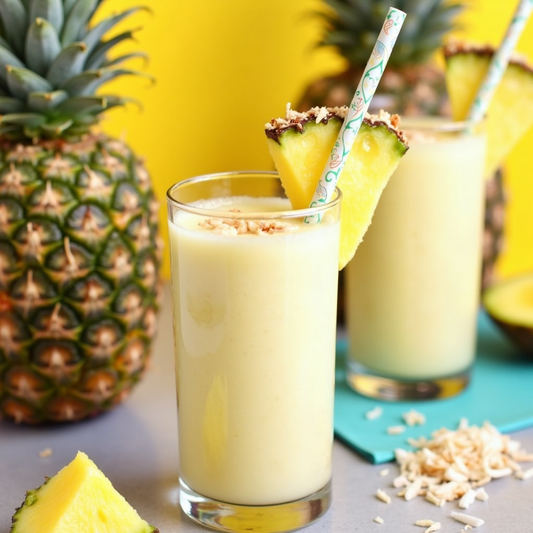 Tropical Hawaiian Flair: Try This Refreshing Pineapple Coconut Smoothie Recipe!