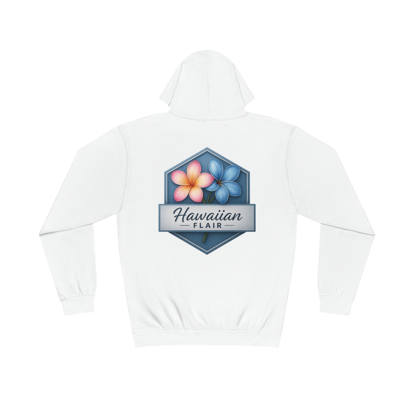 Hawaiian Flair Unisex Varsity Hoodie, Casual Wear, Beach Vibes, Spring Fashion, Travel Essentials, Perfect Gift - Hawaiian Flair