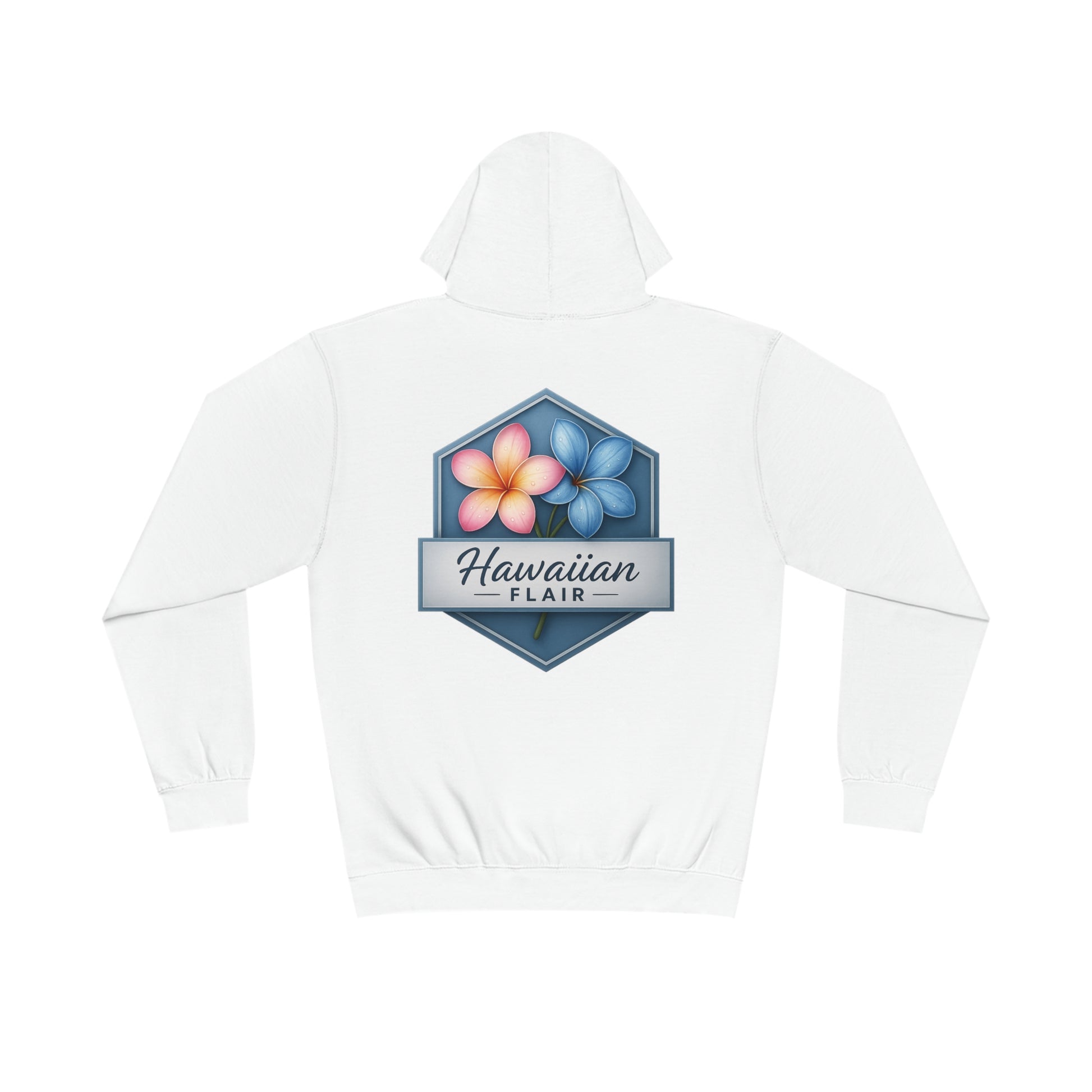 Hawaiian Flair Unisex Varsity Hoodie, Casual Wear, Beach Vibes, Spring Fashion, Travel Essentials, Perfect Gift - Hawaiian Flair
