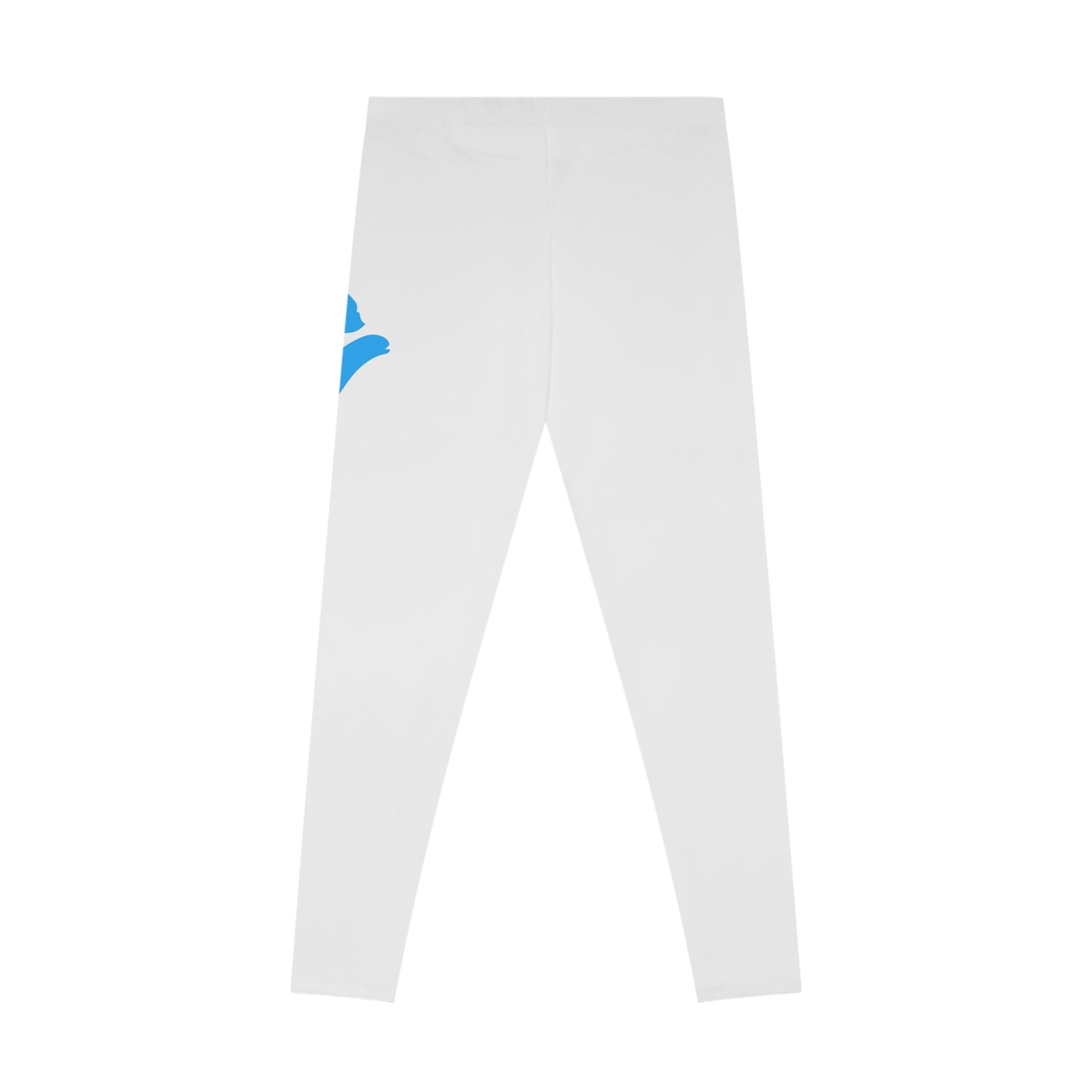 Comfortable Stretchy Leggings with Blue Hand Design - Hawaiian Flair