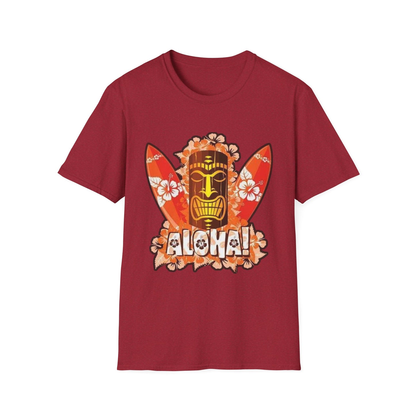 Aloha Tropical T-Shirt – Unisex Softstyle Tee for Summer Celebrations - Hawaiian Flair