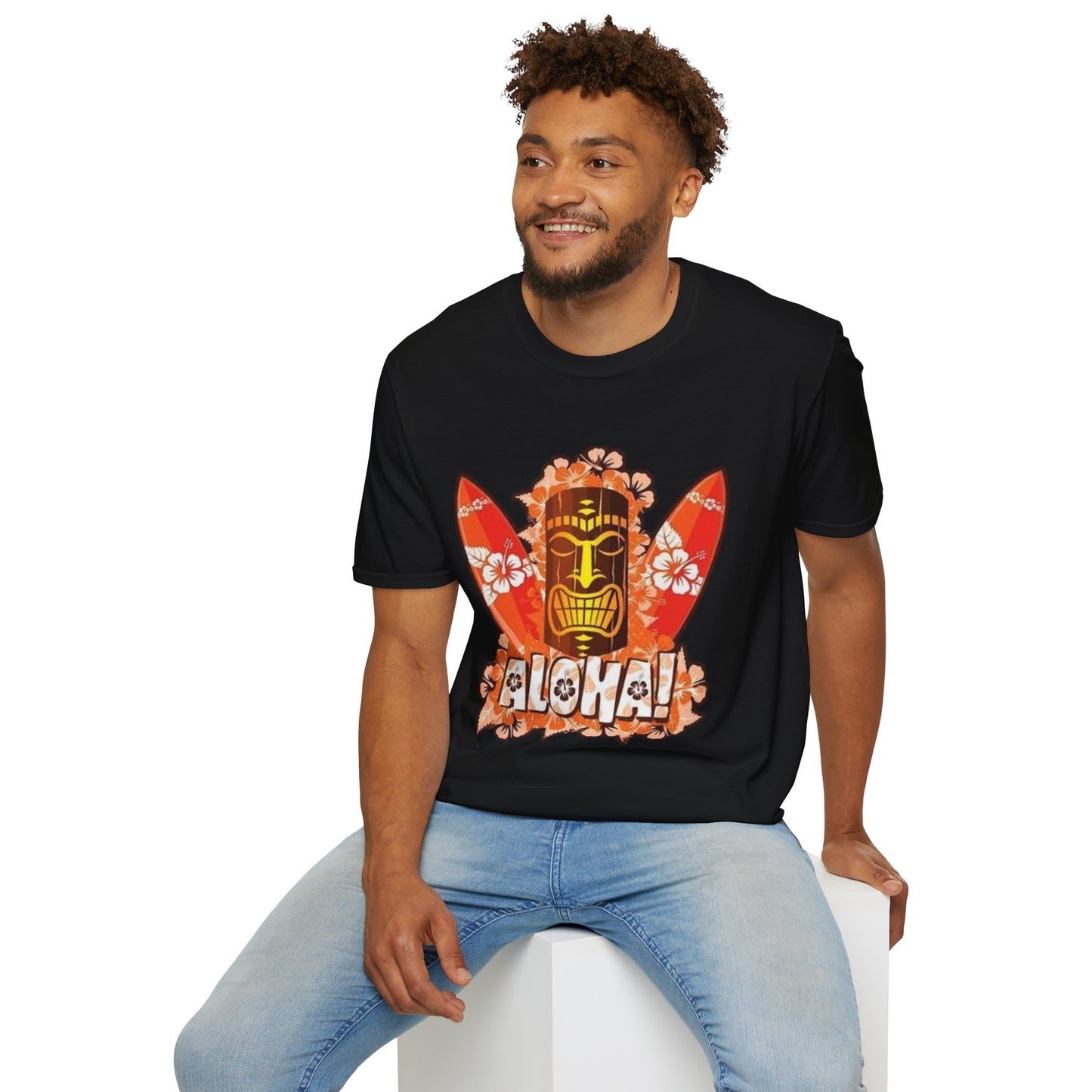 Aloha Tropical T-Shirt – Unisex Softstyle Tee for Summer Celebrations - Hawaiian Flair