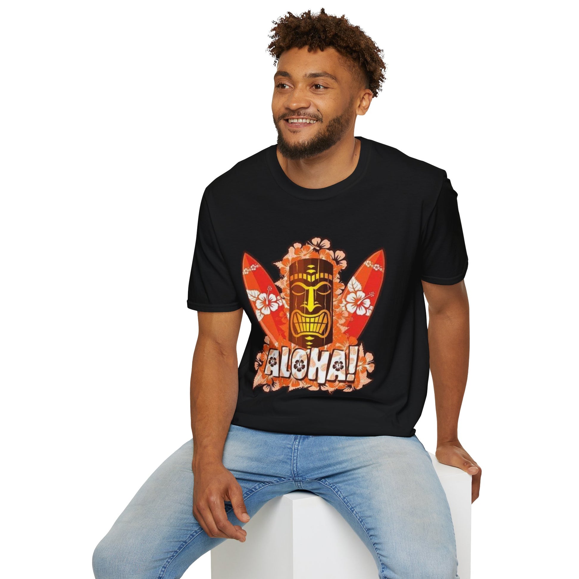 Aloha Tropical T-Shirt – Unisex Softstyle Tee for Summer Celebrations - Hawaiian Flair