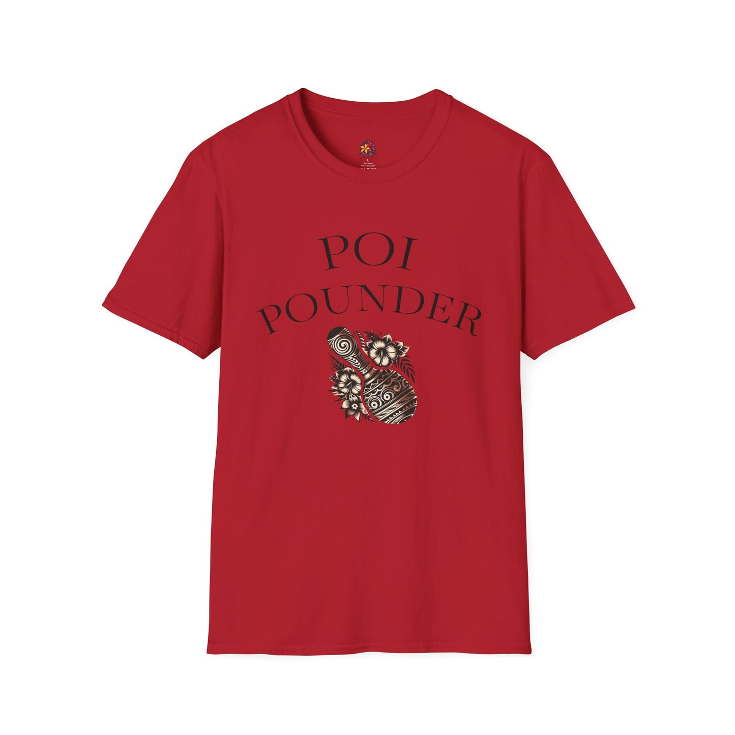 Trendy Unisex Softstyle T-Shirt with Poi Pounder Design