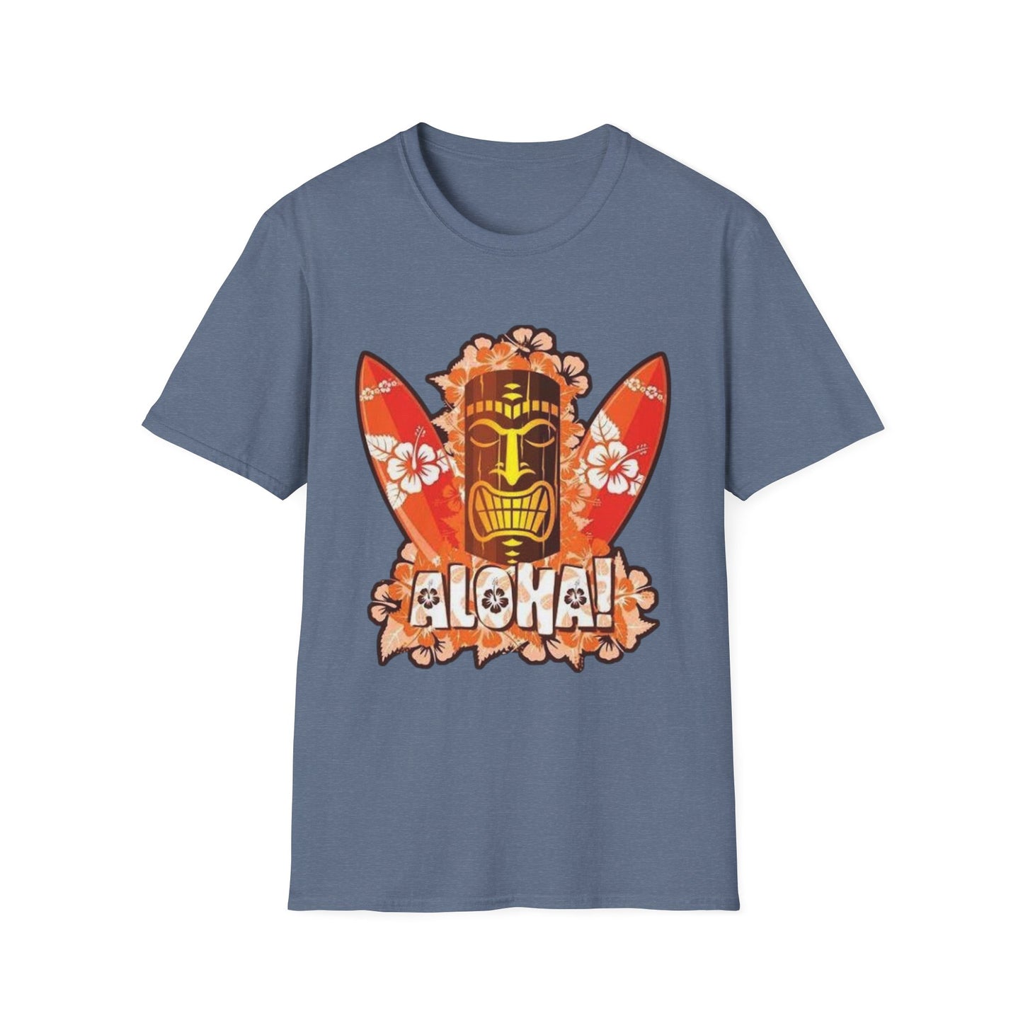 Aloha Tropical T-Shirt – Unisex Softstyle Tee for Summer Celebrations - Hawaiian Flair