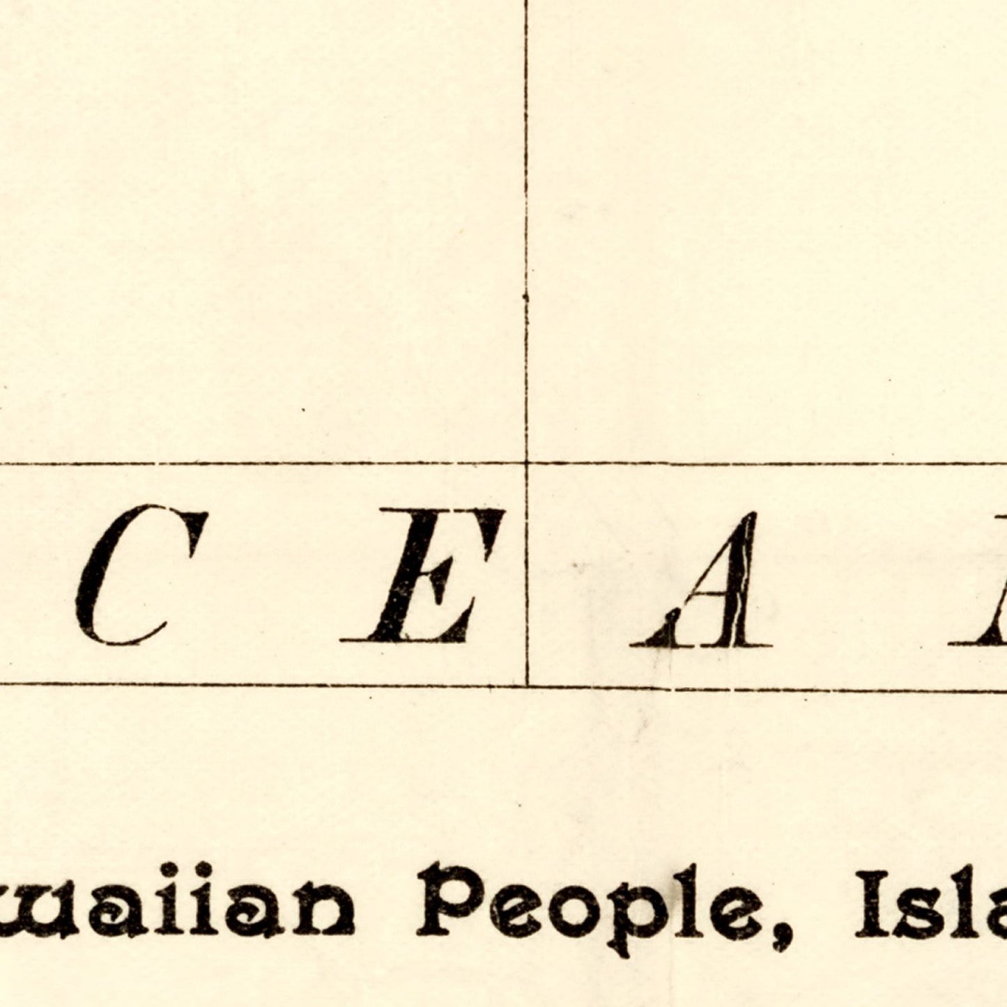 Vintage Map of Hawaii 1893