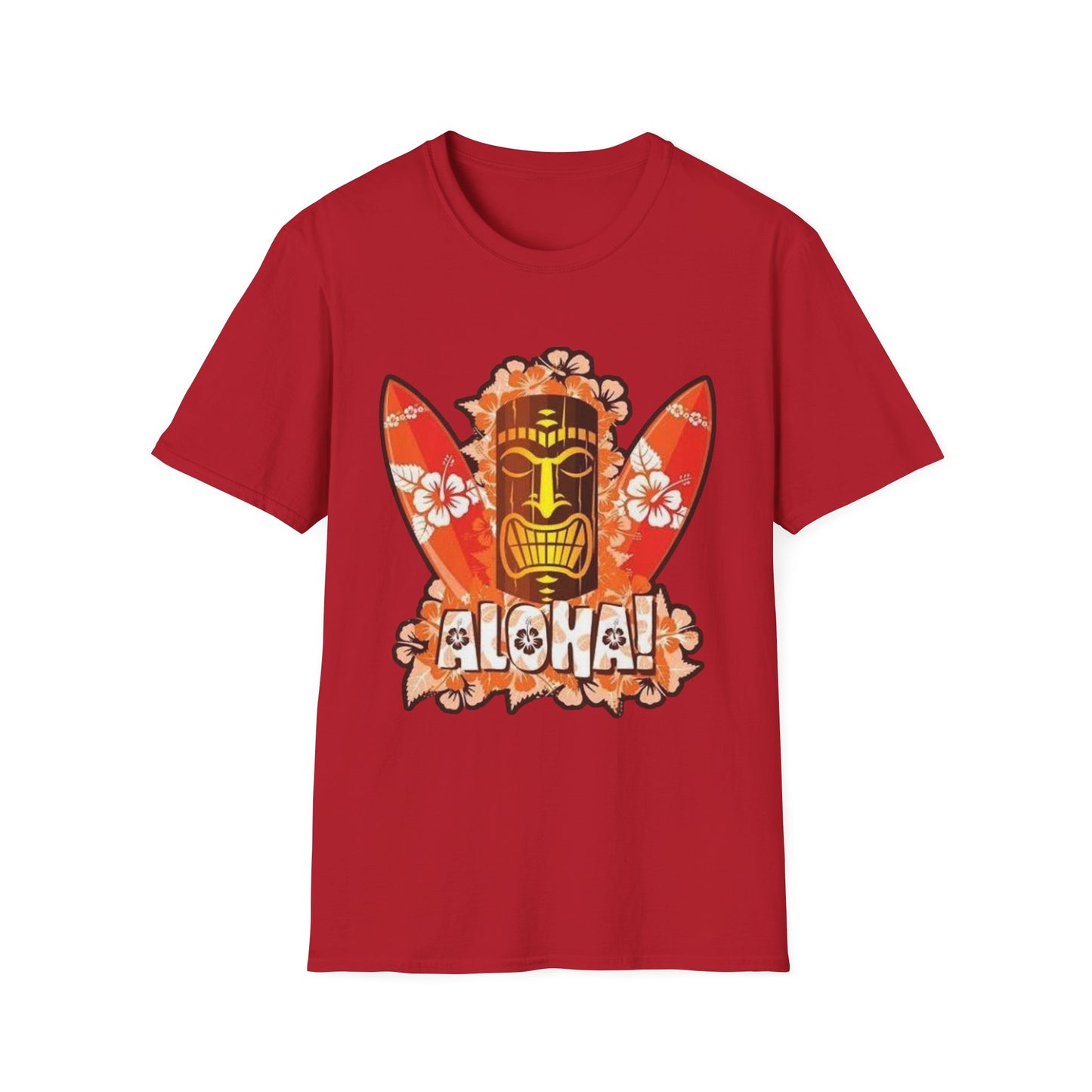 Aloha Tropical T-Shirt – Unisex Softstyle Tee for Summer Celebrations - Hawaiian Flair
