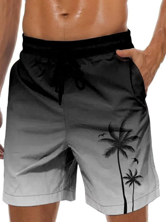 Lzzidou Men's Swim Trunks Mesh Lining Board Shorts Hawaiian Bathing Suit