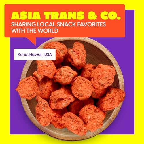Asia Trans Seeded Red Li Hing Mui Crack Seed Plums - Hawaiian Favorite - Sweet, Sour, & Salty Dried Asian Plum - Hawaiian Flair