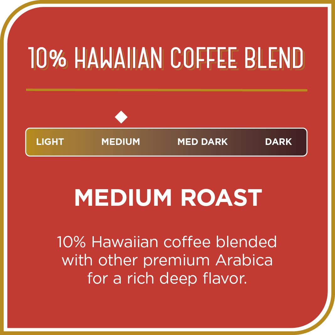 Don Francisco's Hawaiian Hazelnut Ground Flavored Coffee: Rich, Aromatic 100% Arabica Beans - (3 x 12 oz Recyclable Cans) - Hawaiian Flair