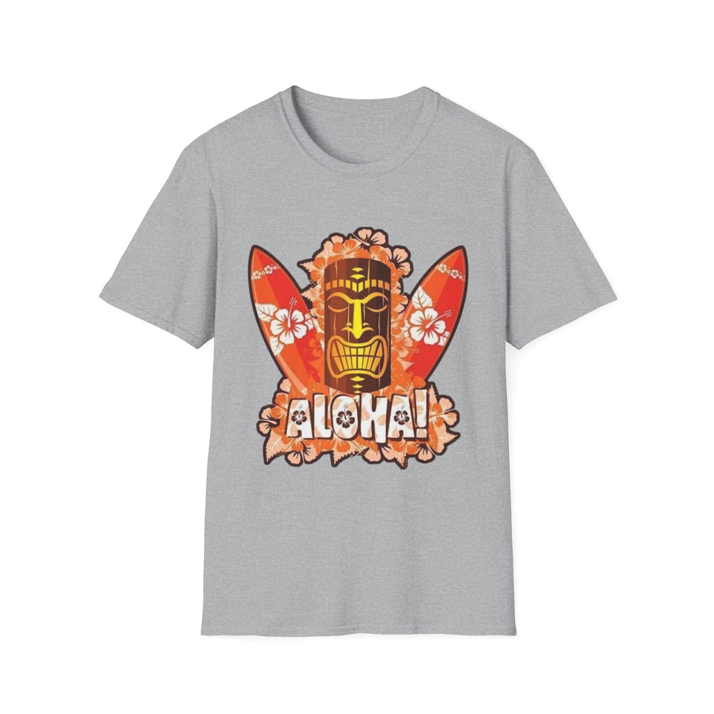 Aloha Tropical T-Shirt – Unisex Softstyle Tee for Summer Celebrations - Hawaiian Flair