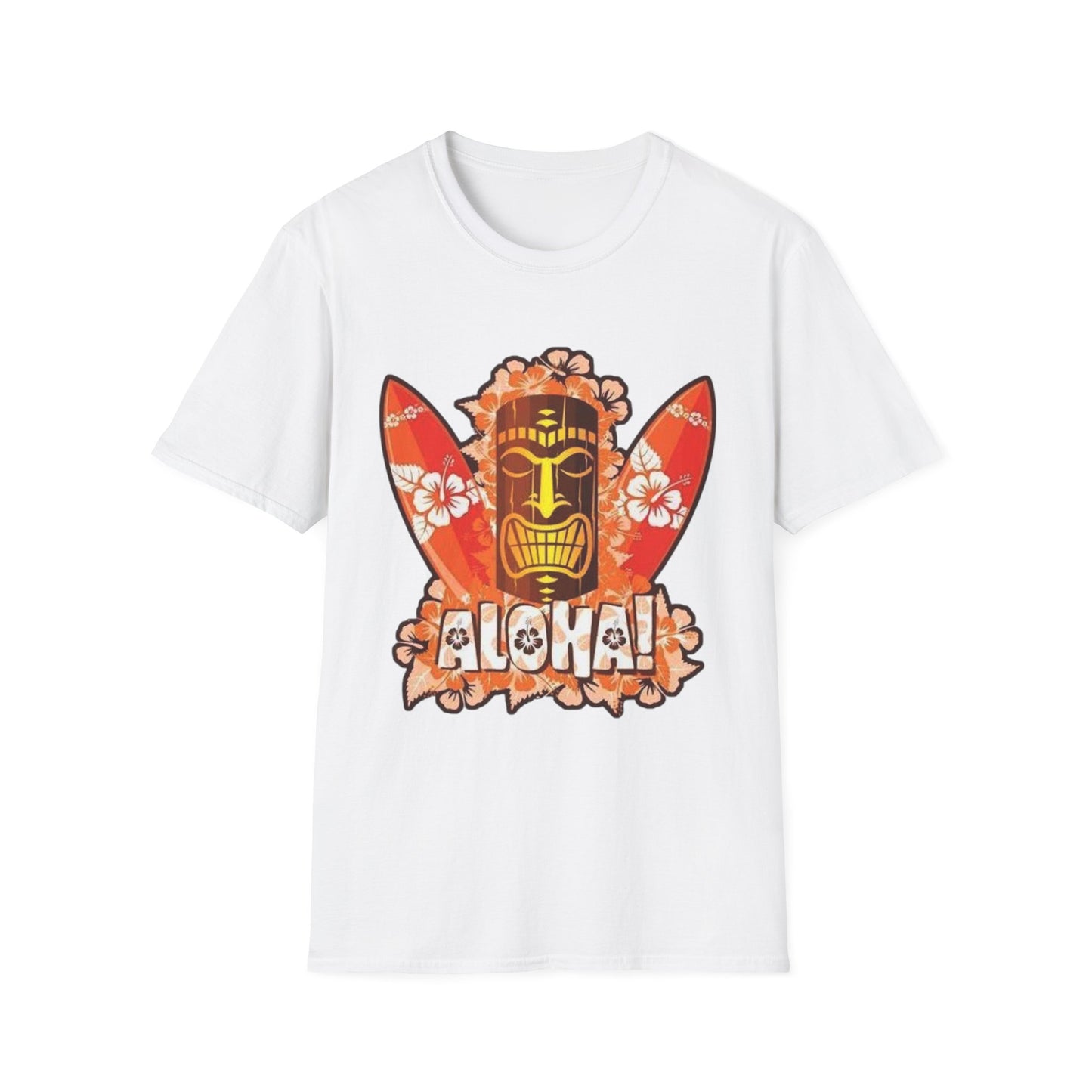 Aloha Tropical T-Shirt – Unisex Softstyle Tee for Summer Celebrations - Hawaiian Flair