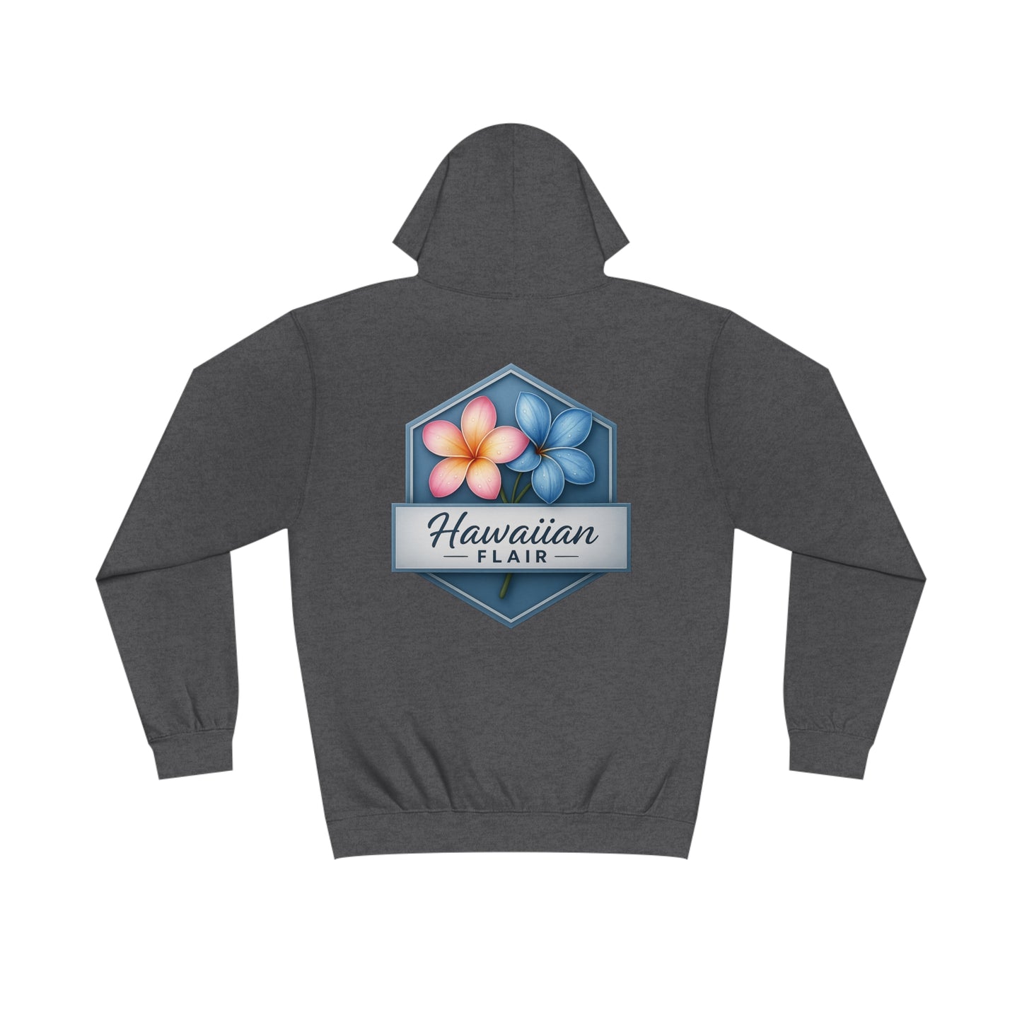 Hawaiian Flair Unisex Varsity Hoodie, Casual Wear, Beach Vibes, Spring Fashion, Travel Essentials, Perfect Gift - Hawaiian Flair