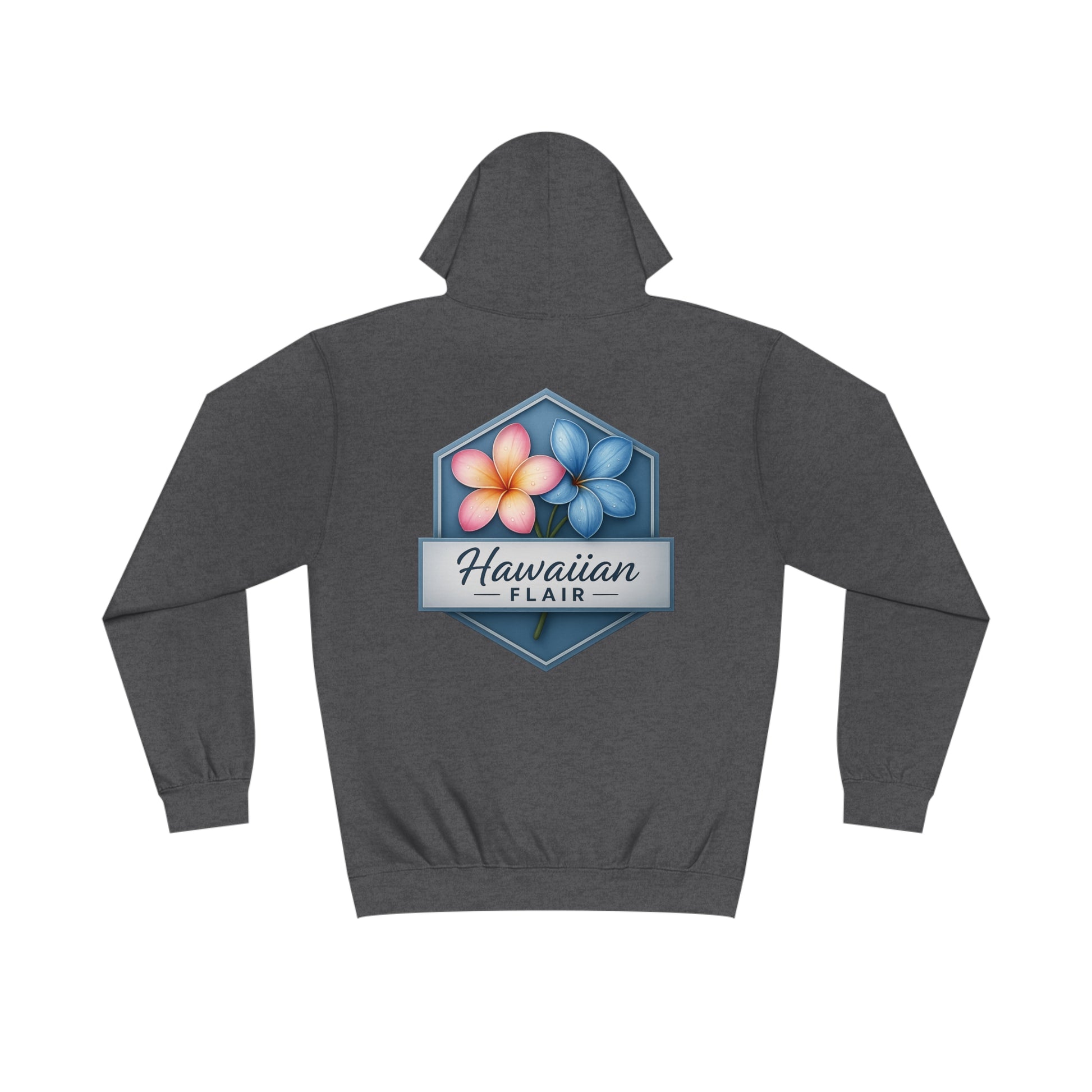 Hawaiian Flair Unisex Varsity Hoodie, Casual Wear, Beach Vibes, Spring Fashion, Travel Essentials, Perfect Gift - Hawaiian Flair
