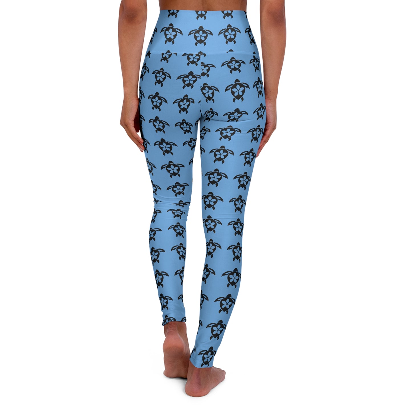 Tropical Floral High Waisted Yoga Leggings - Comfortable Activewear for Fitness and Wellness